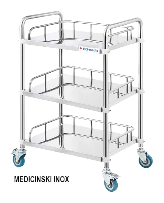 Kolica za instrumente PT15, inox, slika 2